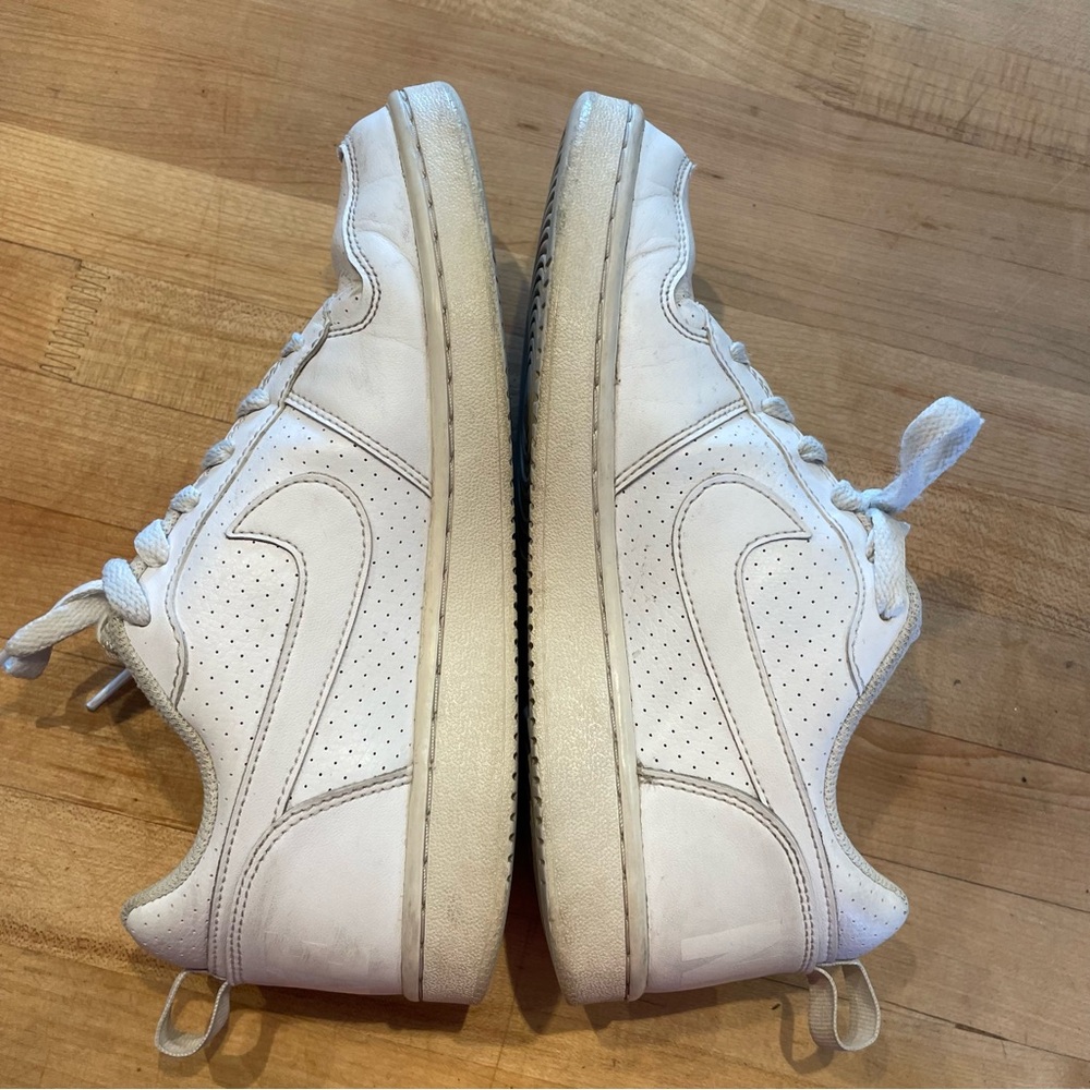 Nike Court Borough Low 'All White' AV3171-100 Size 5.5 Y / EUR 38 / Women's 7